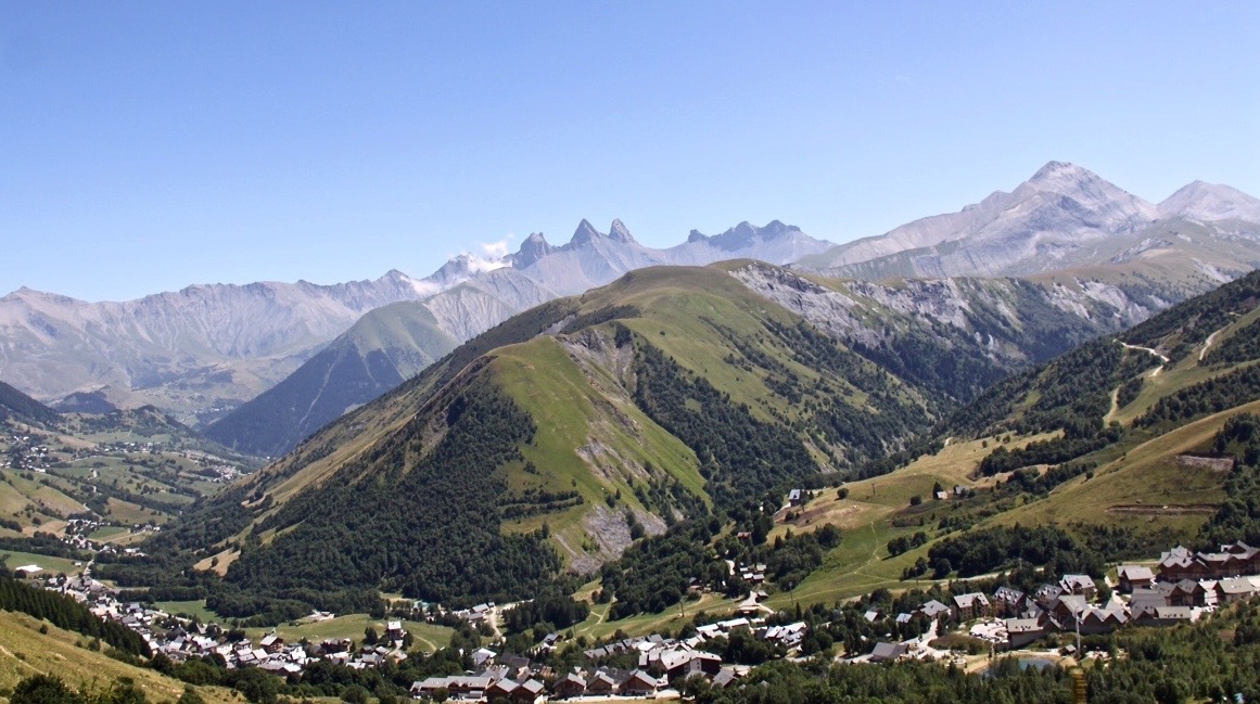 Der Ausblick vom Col de la Croix de Fer.