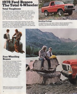 Seite 1 des original Prospekts von 1978. ©Ford Motor Company