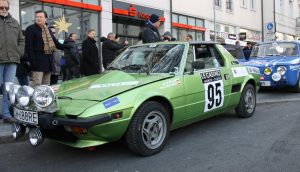 Gehört ebenfalls zum polnischen Team, der Fiat X1/9 von Jacek Miller und Maciej Orzechowski